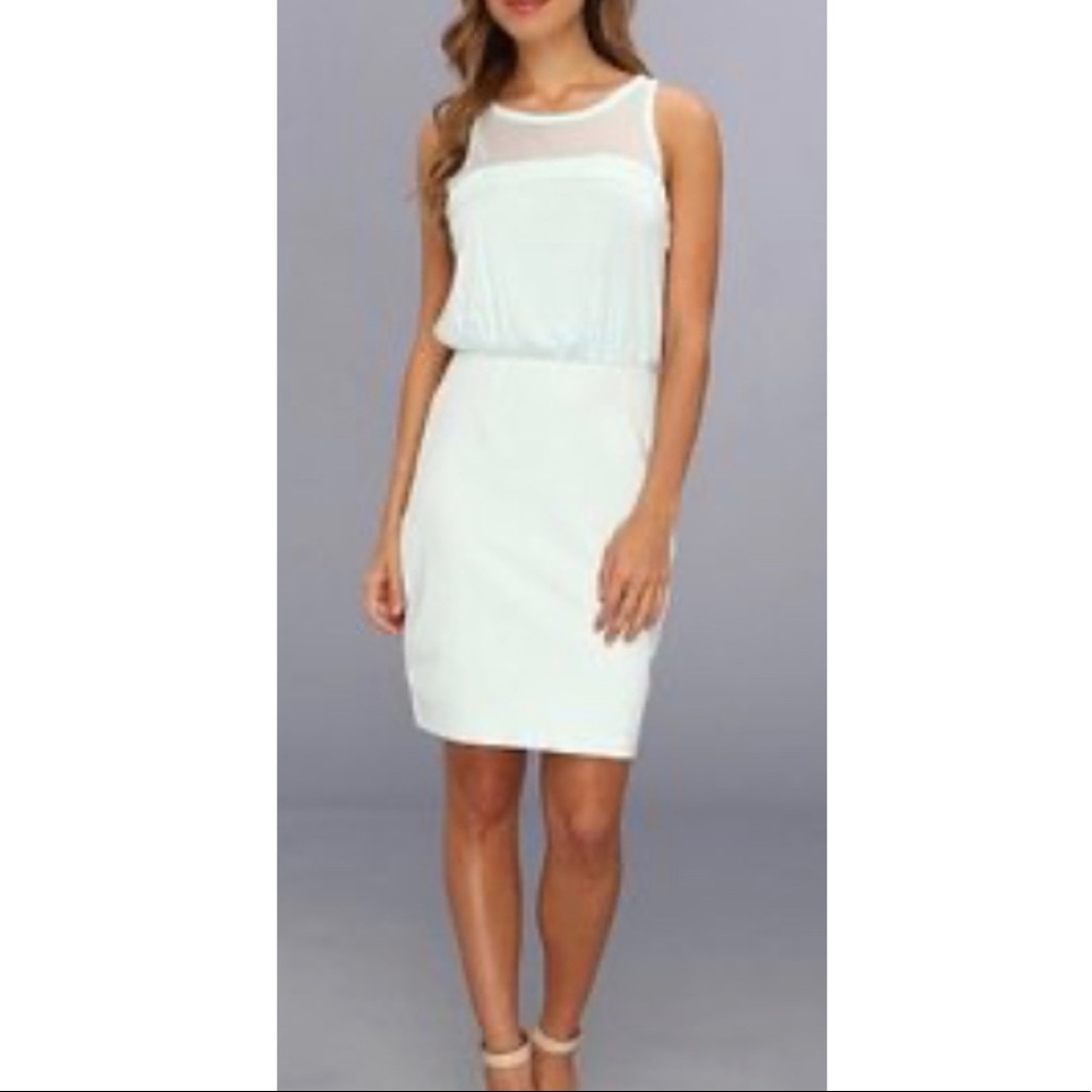 BCBGeneration Mesh Mini Dress in Mint